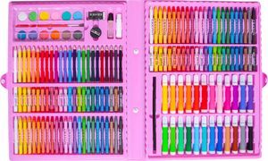 Iso Trade Zestaw do malowania w walizce 168 szt różowy 6