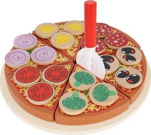 Severno Pizza drewniana do krojenia dla dzieci - zestaw 1