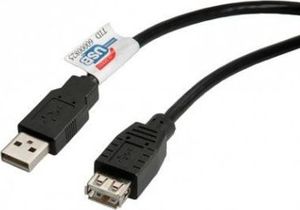 Kabel USB Roline USB-A - USB-A 1.8 m Czarny (11.02.8948) 1
