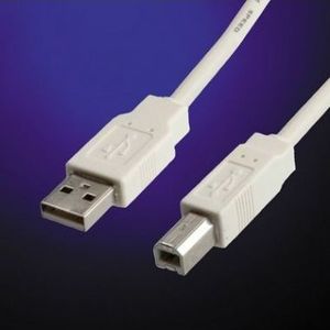 Kabel USB Value USB-A - USB-B 3 m Biały (11.99.8831) 1