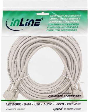 InLine DB-9 - DB-9, 20m, Szary (12214) 2