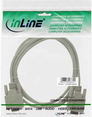 InLine DB-9 - DB-9, 2m, Szary (12222) 3