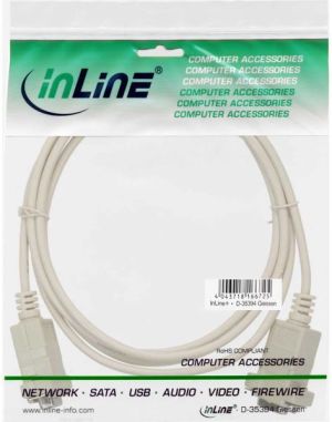 InLine DB-9 - DB-9, 3m, Beżowy (12224L) 3