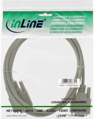 InLine DB-9 - DB-9, 2m, Szary (12232) 2