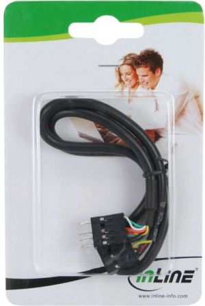 InLine USB 9 pin - USB 9 pin, 0.4m, Czarny (19995D) 2