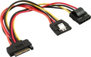 InLine Adapter SATA żeński - SATA męski + Molex power connector (29692) 1
