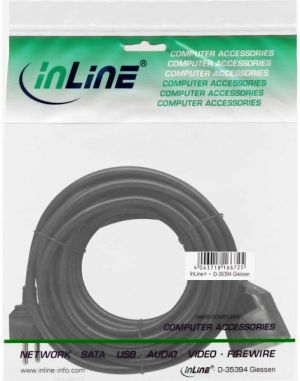 InLine Przedłużacz zasilania, 7m, czarny (16407) 2