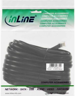 InLine Kabel RJ12, 6 Wire, 6P6C, męski - męski, 15m (18815) 2