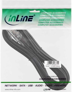 InLine Patchcord ISDN RJ45 męski - męski 8P4C, 3m (68813) 2