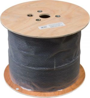 InLine Kabel instalacyjny S/FTP PiMF, Cat.7a, AWG 23, 1200 Mhz, PE, czarny, 500m (70500P) 2