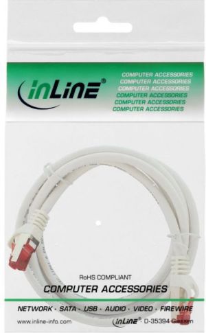 InLine Patchcord S/FTP, PiMF, Cat.6, 250MHz, Halogen free, biały, 3m (76903W) 2