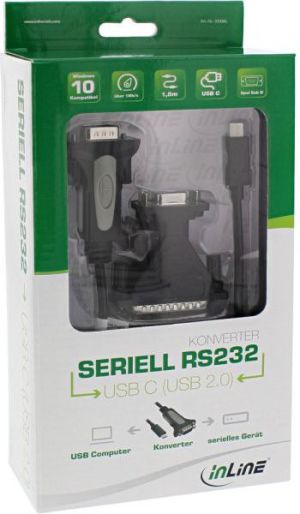 Kabel USB InLine USB-C - D-Sub (VGA) 1.8 m Czarny (33308L) 4