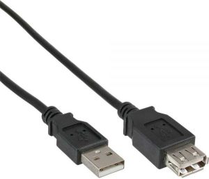 Kabel USB InLine USB-A - 1.8 m Czarny (34618B) 1