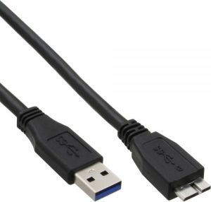 Kabel USB InLine USB-A - micro-B 0.5 m Czarny (35405) 1