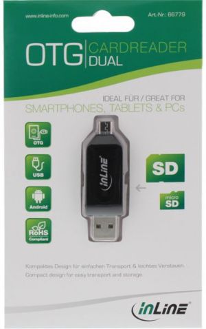 Czytnik InLine microUSB/USB 2.0 (66779) 2