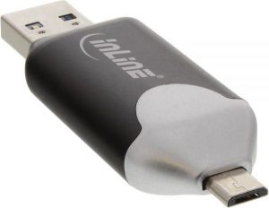 Czytnik InLine USB 3.0 & Micro USB 2.0 dual interface (66779C) 2