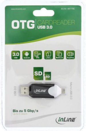 Czytnik InLine USB 3.0 & Micro USB 2.0 dual interface (66779C) 3