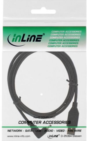 Kabel USB InLine USB-A - miniUSB 1 m Czarny (34110) 2