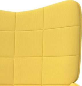 vidaXL Fotel, 62 x 68,5 x 96 cm, musztardowy, obity tkaniną 5