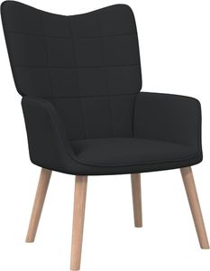 vidaXL Fotel, 62 x 68,5 x 96 cm, czarny, obity tkaniną 1