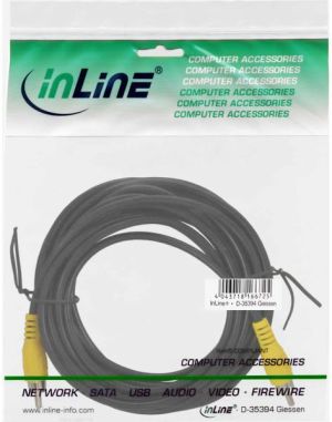 Kabel InLine RCA (Cinch) - RCA (Cinch) 5m żółty (89937L) 2