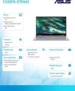 Laptop Asus C436FA (C436FA-E10445) 2