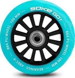 Soke Kółka do hulajnogi 100 mm turkusowe 2 szt. 2