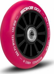 Soke Kółka do hulajnogi 100 mm rubinowe 2 szt. 4