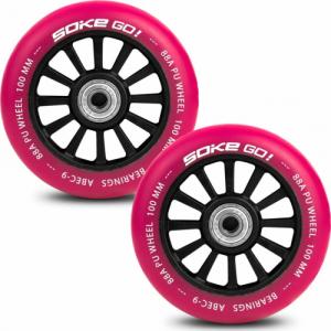 Soke Kółka do hulajnogi 100 mm rubinowe 2 szt. 6