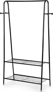 ModernHome Wieszak stojący stojak z 2 półkami na ubrania buty 1