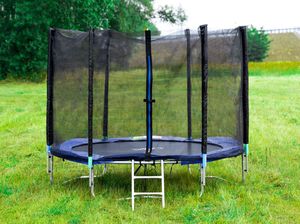 Trampolina ogrodowa ModernHome Trampolina ogrodowa z siatką zewnętrzną 10FT 305cm 3
