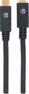 Kabel USB Manhattan USB-C - USB-C 1 m Czarny (355681) 4