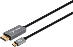Kabel USB Manhattan USB-C - DisplayPort 2 m Czarny (354844) 1
