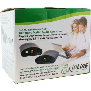 Adapter AV InLine Toslink - RCA (Cinch) czarny (89909F) 4