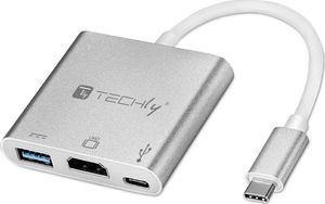 Stacja/replikator Techly USB-C (IADAP USB31-HDMIPTY) 2