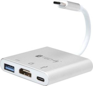 Stacja/replikator Techly USB-C (IADAP USB31-HDMIPTY) 3