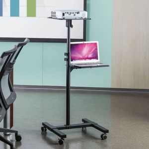 Uchwyt do projektorów Techly Techly Wózek Stolik Prezentacyjny do Projektora i Notebooka Mobilny 6