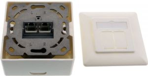 InLine Gniazdko ścienne, 2x RJ45 żeński, biały (76842W) 7
