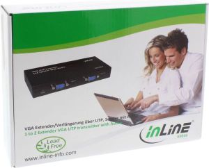 System przekazu sygnału AV InLine 2x VGA + audio extender do 300m za pośrednictwem UTP / STP kabla sieciowego RJ45 (65016) 3
