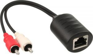 System przekazu sygnału AV InLine audio przez sieć LAN Ethernet - RJ45, komplet (89003) 2