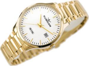 Zegarek Rubicon ZEGAREK MĘSKI RUBICON RNDD60 (zr078c) - stalowy 2