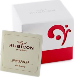 Zegarek Rubicon ZEGAREK MĘSKI RUBICON RNDD60 (zr078c) - stalowy 6