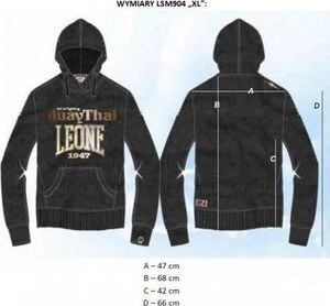 Leone Bluza męska LEONE LSM904/S16 czarna "XL" 7