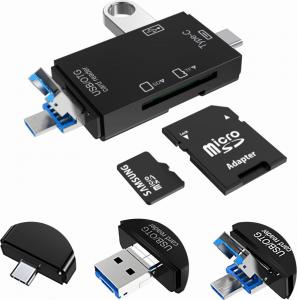Czytnik Vakoss USB/MicroUSB/USB-C (TC-R425X) 4