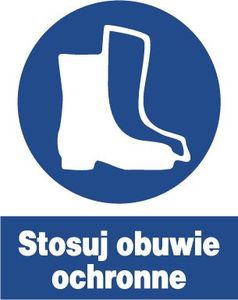 Mój dom Zno-8 - Znak Bhp Nakazu - Stosuj Obuwie Ochronne 1