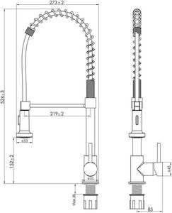 Bateria kuchenna YokaHome Adera stojąca chrom (BZ.ADERA) 3