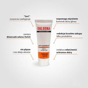 Sulsena SULSENA Szampon-pasta do włosów - ochrona przeciwłupieżowa 75ml 3