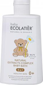 Ecolatier Kompleks naturalnych ekstraktów 8 w 1 do kąpieli Baby 0+ 250 ml 1