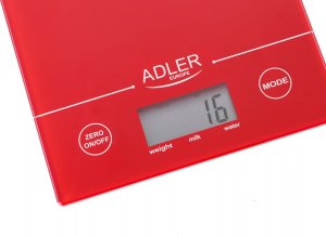 Waga kuchenna Adler AD3138r czerwona 3