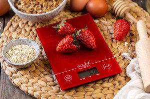 Waga kuchenna Adler AD3138r czerwona 5